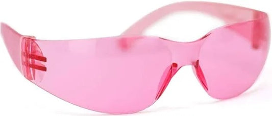 Pink Safety goggles