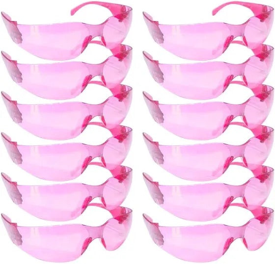 Pink Safety goggles